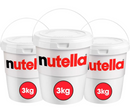 Kit 3 Baldes Nutella 3kg